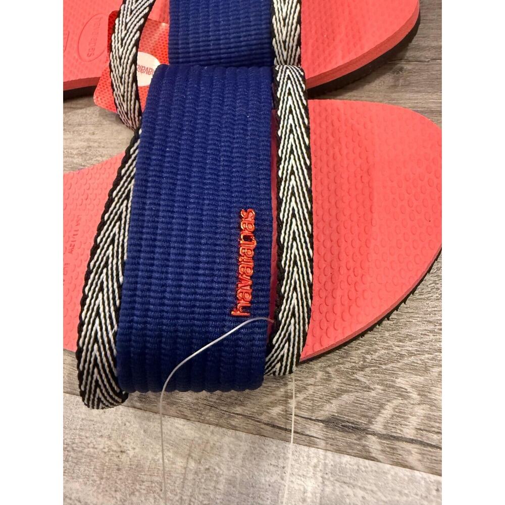 Havaianas You Trancoso Flats Sandals Womens 11/12W Blue Pink Synthetic 4145824 - Picture 9 of 10
